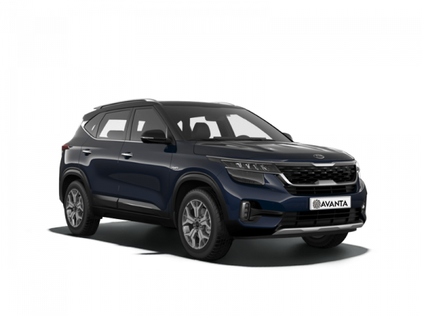 Kia Seltos Dark Ocean Blue / Cherry Black